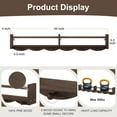 thumbnail image 5 of 34Inch Nursery Bookshelves,Set of 4,Wall Floating Shelf Kids Coat Rack with 6Hooks,Hanging Book Shelf for Baby Nursery Room Décor (Dark Brown, 34), 5 of 14