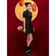 thumbnail image 3 of Vestido chino Vintage para mujer, dragón antiguo de Shanghai y Fénix, Qipao elegante, cosplay de Halloween, cuello Cheongsam, Sexy, 3 of 5