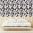 thumbnail image 3 of Ambesonne Wild Floral Peel & Stick Wallpaper for Home, Flowers Jungle Design, 13"x36", Dark Indigo Yellow Green, 3 of 5