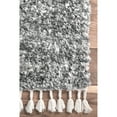 thumbnail image 5 of nuLOOM Brooke Contemporary Shag Accent Rug, 2' x 3', Gray, 5 of 8