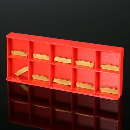 Tool Flo Grooving Inserts - 10pcs/box MGMN200-G 2mm Width Carbide Inserts for MGEHR/MGIVR Lathe Grooving Cut-Off Tool