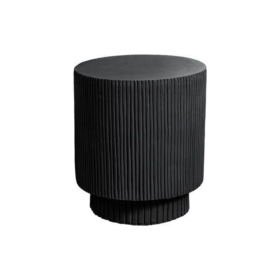 Accent Table - 25"H - Indoor Or Outdoor - Living Room - Nightstand - Black