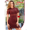 thumbnail image 2 of Vestido CKLASS Color Tinto Talla Mediana, 2 of 2
