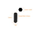 thumbnail image 2 of Unique Bargains Ball Point Set Screws, M3 x 10mm High Carbon Steel Metric Spring Hex Socket Grub Screw 5 Pack, 2 of 7