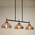 thumbnail image 5 of LNC Modern 3-Light Gold Linear Pendant with Mercury Glass, Kitchen Island Light Fixture, 5 of 17