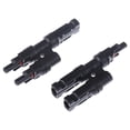 thumbnail image 1 of SHISUYAN 1pc Photovoltaic Connector Adapter Parallel Branch Joint Solar Panel Wire Connector Solar Panel Cable Wire Connector (Black), 1 of 8