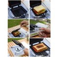 thumbnail image 4 of CLS Portable Foldable Breakfast Griddle Pan - Multi-functional Non-Stick Skillet for Outdoor Picnic Cooking - Compact Sandwich Grill for Camping, 4 of 6