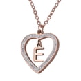 thumbnail image 2 of Collar de Mujer Corazón con Inciales LuckyLy, Modelo Adina rosa UNITALLA, 2 of 7