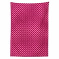 thumbnail image 2 of Hearts Tablecloth, Doodle Style Pink Love Valentines Day Themed Arrows and Wings, Rectangle Satin Table Cover Accent for Dining Room and Kitchen, 60" X 84", Magenta and Pale Pink, by Ambesonne, 2 of 2