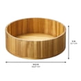thumbnail image 3 of iDesign 10-Inch Acacia Wood Lazy Susan Organizer for Kitchen - Lazy Susan Turntable for Cabinet, Countertop, or Pantry, 3 of 6