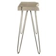 thumbnail image 3 of Console/bureau moderne rustique en bois massif et fer – gris pâle, 3 of 7