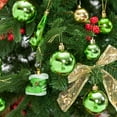 thumbnail image 4 of Gustave 24 PCS Christmas Tree Baubles Balls Hanging Glitter Ornament Balls for Xmas Tree Holiday Wedding Party Ornament Set "Green", 4 of 9