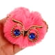 thumbnail image 5 of 4 llaveros de bola de piel sintética de búho, bonitos llaveros para mochilas, bolsos, llaveros, decoración colgante para niñas., 5 of 7