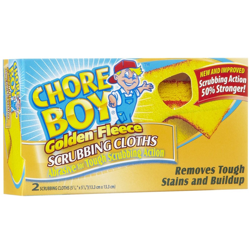 Chore Boy Golden Fleece Scouring Cloths 12 Boxes of 2. New! 24