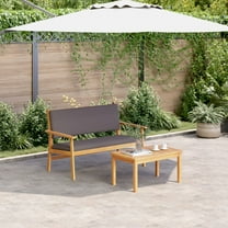 vidaXL Garden Bench with Cushions Solid Wood Acacia