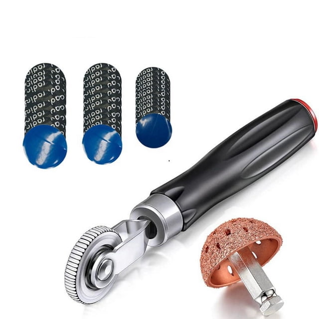 Kit de Herramientas de de ReparacióN NeumáTicos de 32 Piezas, Rodillo NeumáTicos con Rueda Amortiguadora y Parches de ReparacióN para Camiones de AutomóViles de 42Mm