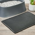 Vibrant Life 2Layer Sifting Cat Litter Mat, Black, 21.3" x 14