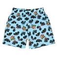 thumbnail image 6 of Hot Wheels Toddler Boy's Monster Trucks Toys Tossed Print Pajama Set Short, 6 of 7