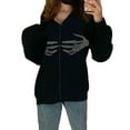 thumbnail image 1 of xiaxaixu Veste à Capuche à Manches Longues à Capuche en Strass, Automne, Femme, 1 of 9