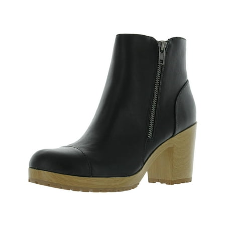 

Sun + Stone Womens Rowaan Faux Leather Round Toe Ankle Boots