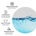 thumbnail image 3 of Vsdgher Crystal Clear Water Splash Leather Coasters for Drinks, Durable Drink Coasters 4 Set for Tabletop Protection, Luxurious Home Décor and Housewarming Gift-Round Shape, 3 of 6
