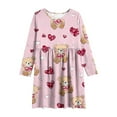thumbnail image 4 of Tauxra Robe à Manches Longues pour Femmes, Robe Patineuse Extensible Évasée, Robe de Soirée Formelle à Col Rond et Tournoyante pour Femmes, Robe Basique Décontractée Unie à Manches Longues, 4 of 6