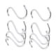 thumbnail image 4 of 8 Piezas Ganchos Colgantes en Forma de S de Metal Plateado para Bufandas y Ropa, 4 of 5