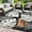 Black/Beige, variant on Memoryfield 8' x 10'Outdoor Rug, Waterproof Foldable Plastic Straw Mat, Reversible Patio Rug for Deck, Porch, Backyard, RV, Beach & Picnic, Black/Gray