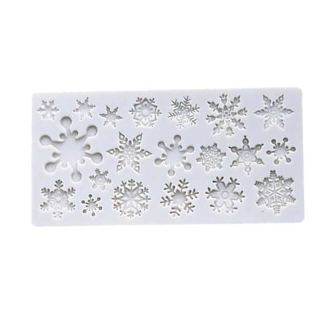 Molde De Silicona Para Fondant De Copo De Nieve De Navidad Diy, Molde De Decoración De Pastel De Chocolate, Herramienta Para Hacer Magdalenas Diy Guardurnaity HA017155-00