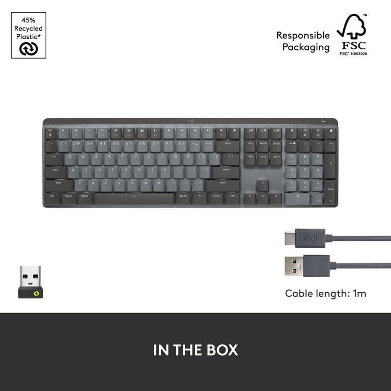 キーボード logicoolwireless illuminated YR0073 Logitech MX Keys YR0073 Wireless Bluetooth Backlit LED Keys