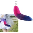 thumbnail image 2 of LANFENG Foxes Tail Keychain Faux Furs Foxes Tail Keyring Soft Furry Bag Hangings Charm Pendant Key Handbag Pendant Accessorise Keyrin, 2 of 12