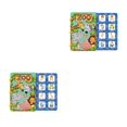 thumbnail image 2 of Vogacara Niños silencioso ocupado libro portátil a prueba de aceite impermeable esclarecedor preescolar pegatina juguete Navidad vacaciones regalo Animal 2piezas Vogacara CBP297456, 2 of 5