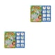 thumbnail image 2 of Tholdsy Niños tranquilo ocupado libro a prueba de aceite esclarecedor pegatina preescolar juguete cumpleaños Navidad Festival regalo Animal Animal 2piezas, 2 of 6