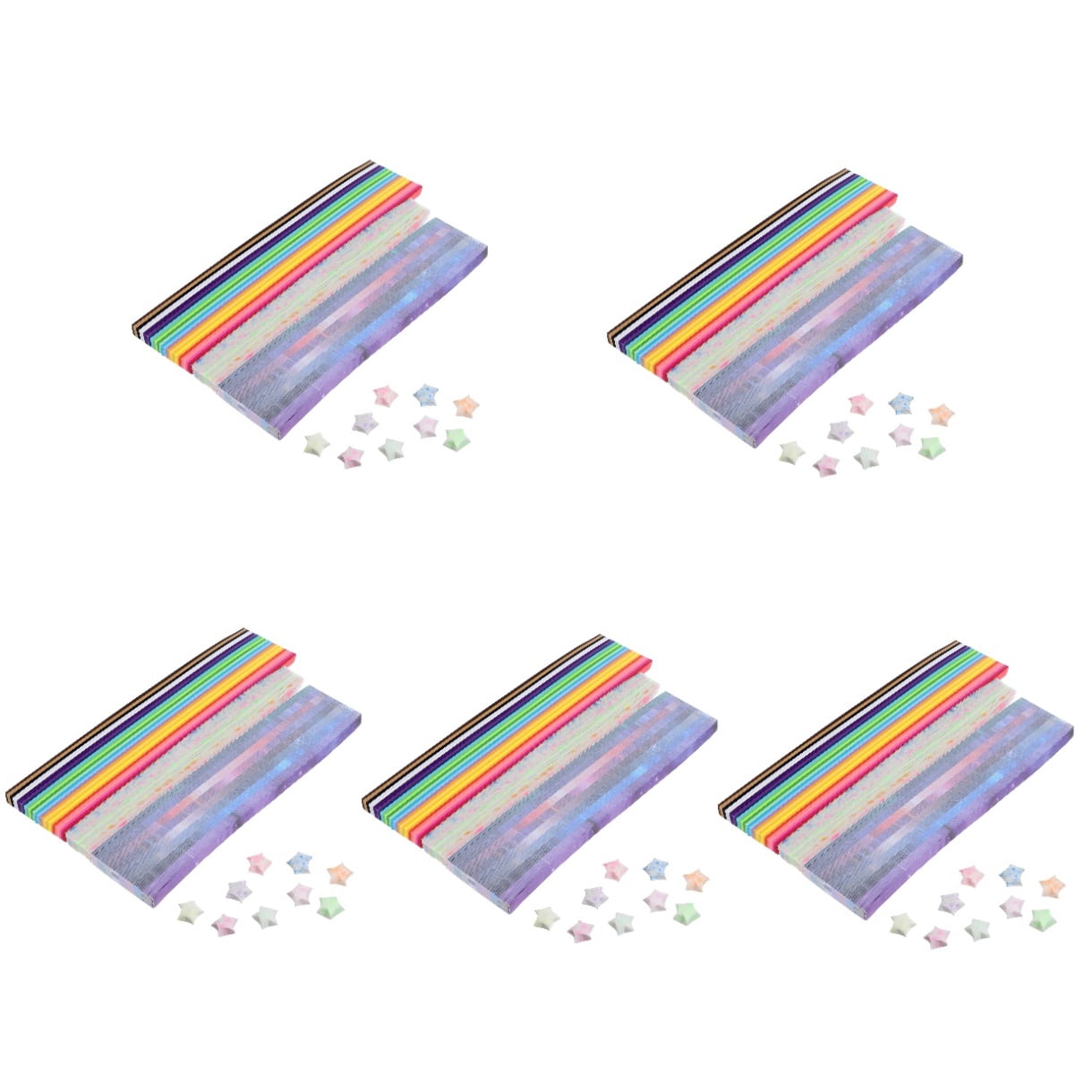 Hemoton 6450 Pcs  Paper Star Strips Star Paper Origami Star Paper Strips Party Origami Papers Paper Craft Supplies