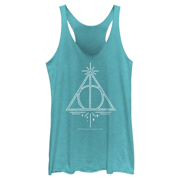 Womens Harry Potter Deathly Hallows Symbol Racerback Tank