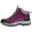 Purple, variant on Womens Shoes,Winter High Top Outdoor Sneakers Hiking Shoes For Walking Travel Mountaineering Non Comfortable Warm Cold Weather,Shoes for Women,Purple,9.5