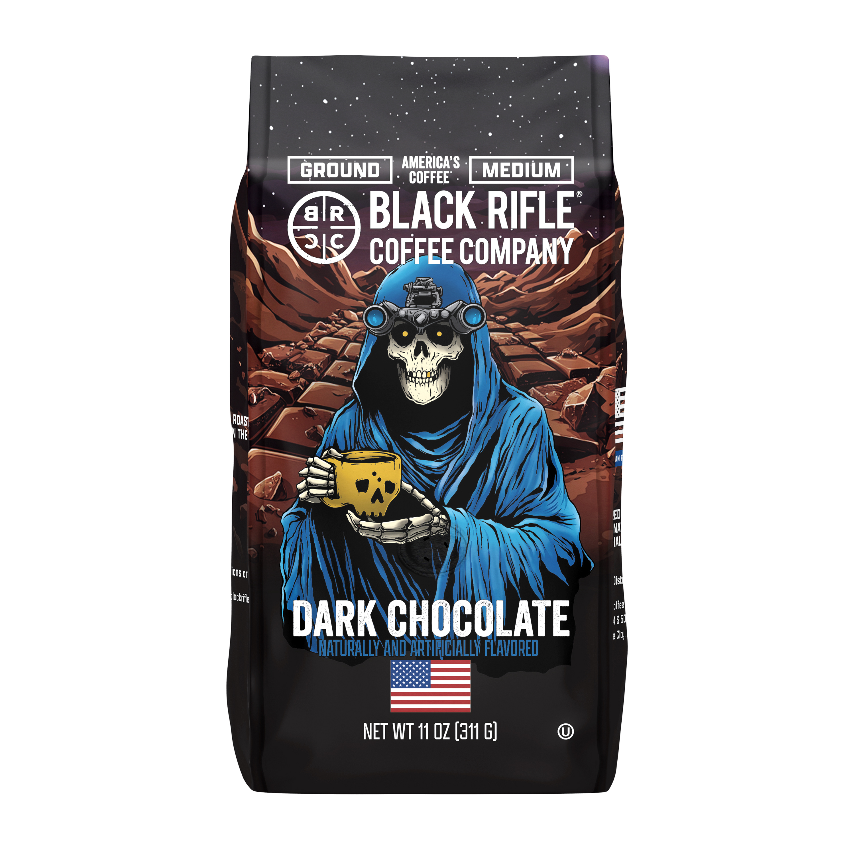 Black Rifle Coffee Company Dark Chocolate, Medium Roast, Ground Coffee 11oz