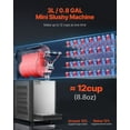thumbnail image 4 of 330W Single Bowl Slush Maker - 3L Commercial Slushy Machine w/ Temp Control, Black, 4 of 11
