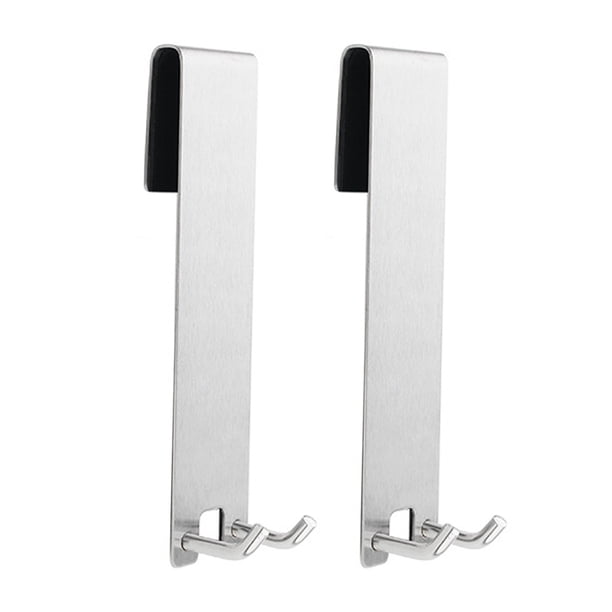 Ganchos para puerta de ducha de acero inoxidable, ganchos para puerta de ducha, ganchos para sobre la puerta para baño, puerta de ducha de vidrio sin marco, gancho para toalla sobre la