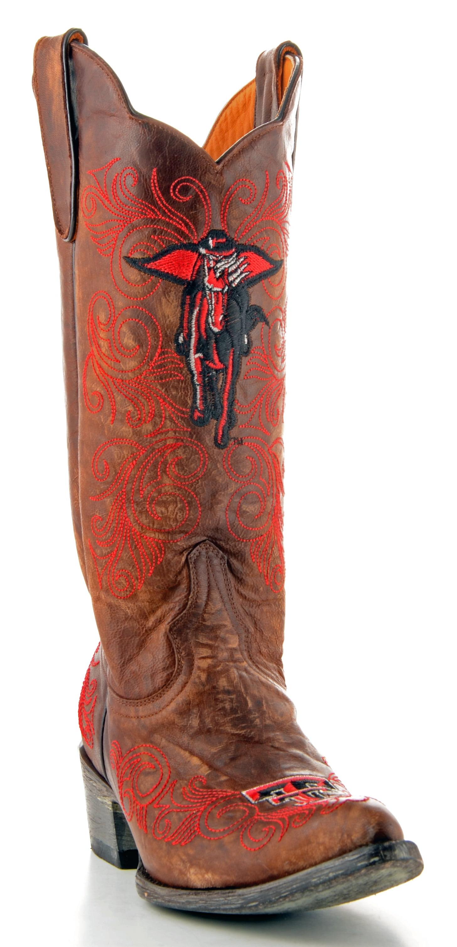 Gameday Boots Womens 13" Tall Leather Texas Tech Cowboy Boots by GameDay Boots