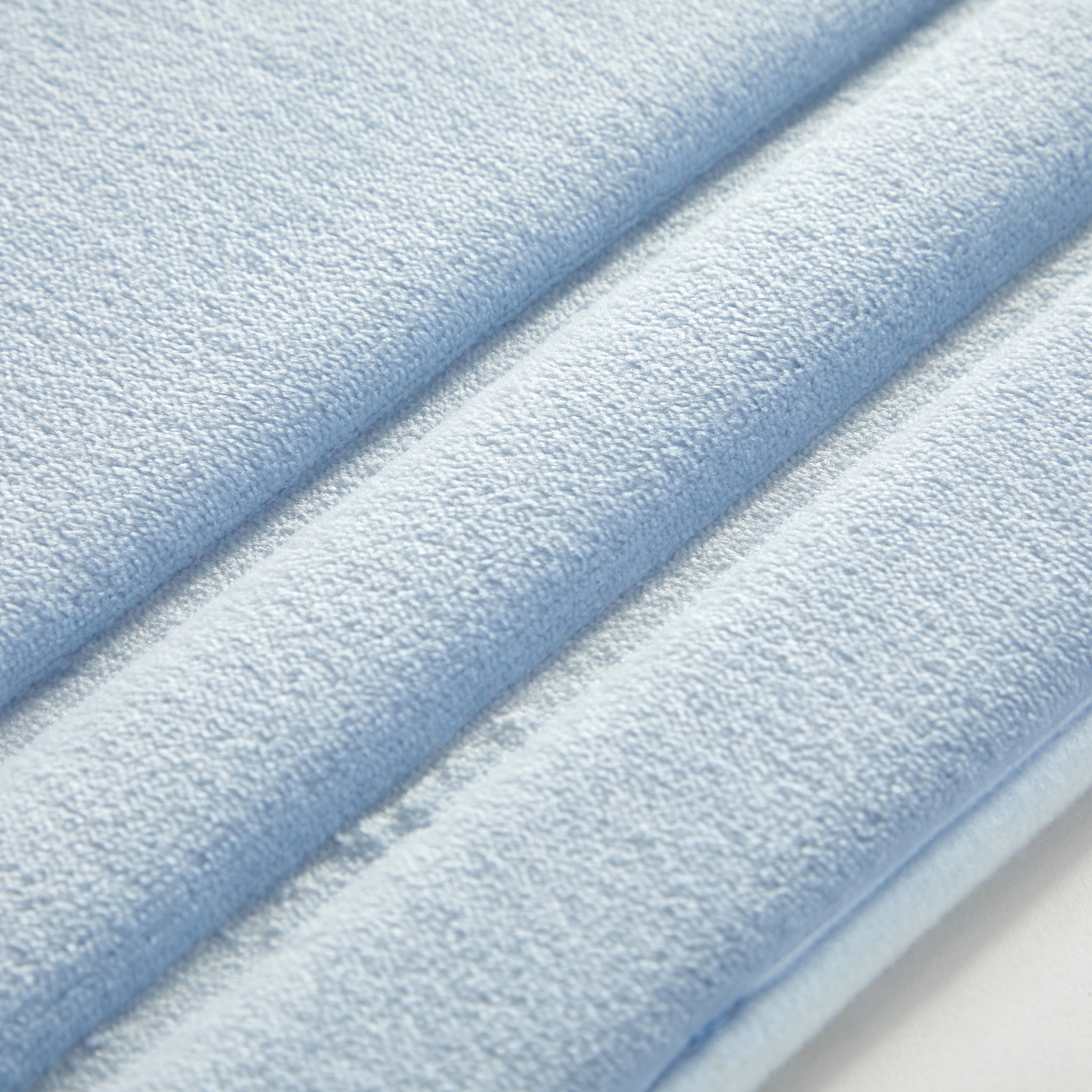 Mainstays Performance Quick Dry Memory Foam Bath Rug, Blue Linen, 20 x 30  