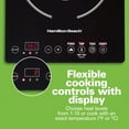 thumbnail image 3 of Hamilton Beach Induction Stove Cooktop, Electric Induction Burner and Hot Plate for Cooking, Black, 3 of 8