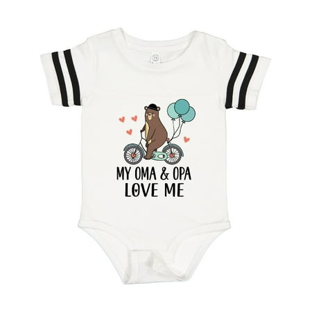 

Inktastic Oma and Opa Love Me Grandchild Gift Gift Baby Boy Bodysuit