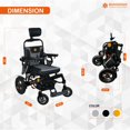 thumbnail image 3 of Bangeran - Thunderbolt New Shock Absorber Reclining Electric Wheelchair, Portable & Foldable Wheel Chair, 3 of 5
