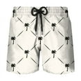 thumbnail image 1 of Simple Beach Coconut Tree 3D Printed Short Pants Mens Summer Board Shorts Swimsuit Male Swimming Trunks Quick-dry Custom Shorts, 1 of 5