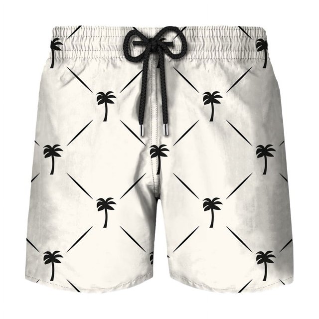 Simple Beach Coconut Tree 3D Printed Short Pants Mens Summer Board Shorts Swimsuit Male Swimming Trunks Quick-dry Custom Shorts