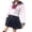 White, variant on Sailor Dress Japanese High School Skirt Outfits Halloween Full Sets For Girls