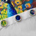 thumbnail image 4 of Manfei 3D Peacock Black Out Curtains for Teen, Woodland Wildlife Curtains Pack of 2 (42x63 Each), Oil Printing Artwork Bedroom Curtains, Curtains Blackout Bedroom Decor, 4 of 6
