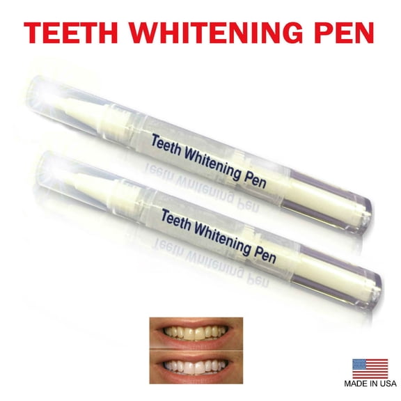 Always White Teeth Whitening Pens 22% White Gel Carbamide Peroxide - Professional Twist Pen (2ml each) - For Sensitive Teeth - White your teeth on the go! 2 Packs