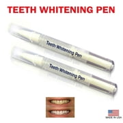 Always White Teeth Whitening Pens 35% White Gel Carbamide Peroxide - Professional Twist Pen (2ml each) - For Sensitive Teeth - White your teeth on the go! 2 Packs